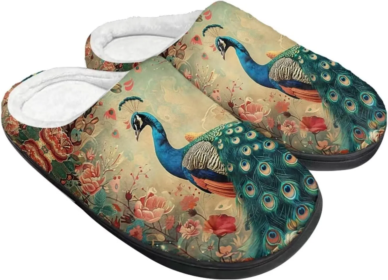 Flashideas Slippers for Women Men Soft Fluffy Warm Home Non-Slip Couple Style Casual Slippers