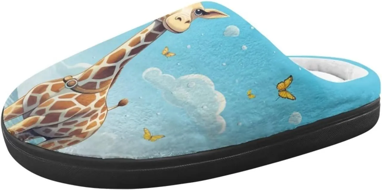 Flashideas Toddler Slippers Kids Fur Lined Warm Slip On Home Slippers Soft Plush Slippers