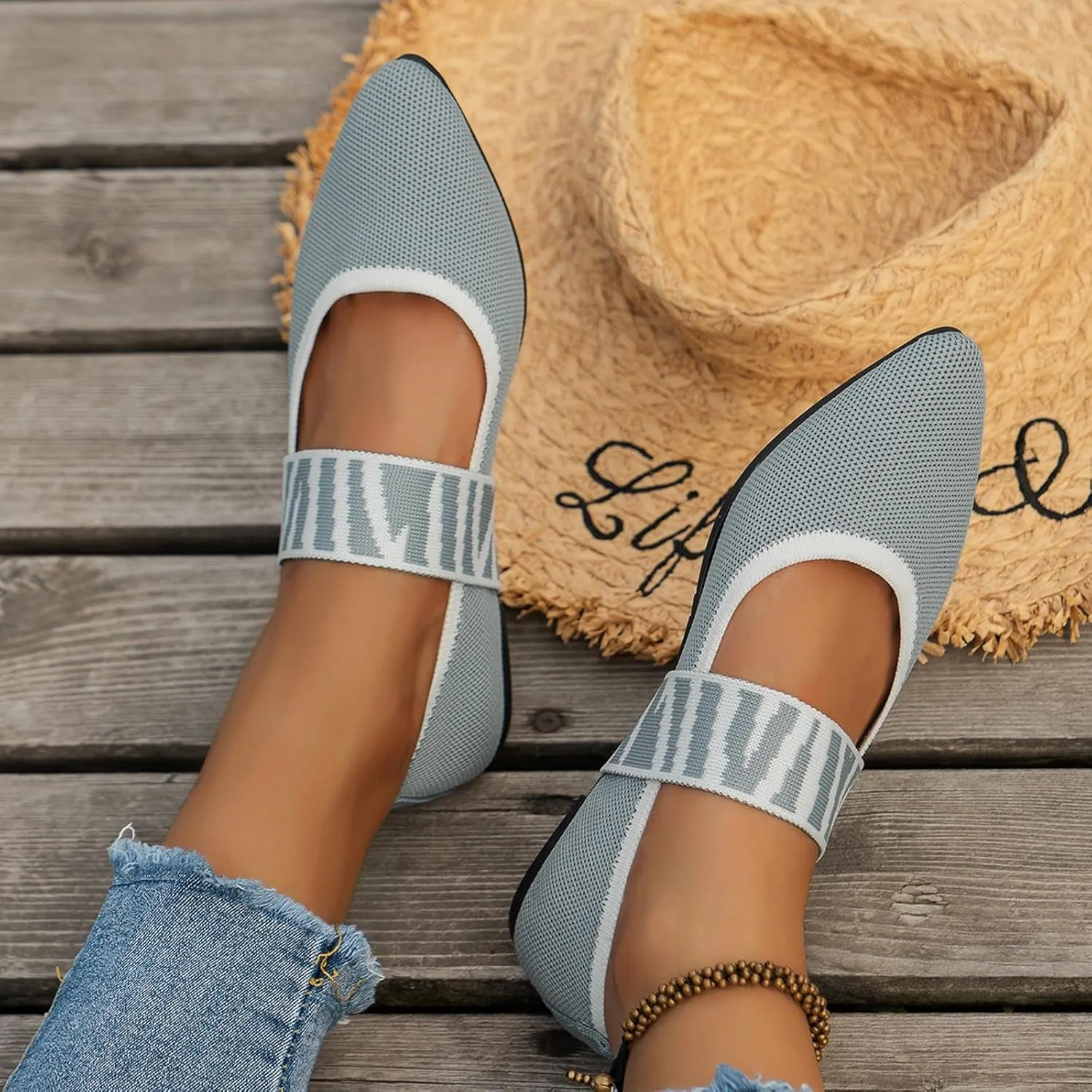 Flats for Women Dressy Ballet Loafer Slip On Business Shoes Comfortable Dress Shoes Work Flat Office Shoe