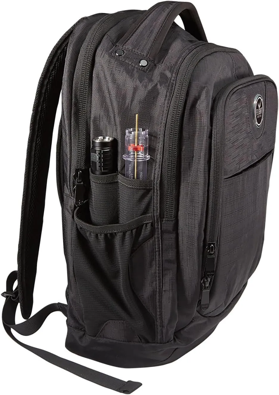 Flight Outfitters Aviator Pro Spacious Durable Comfortable Padded Carry On Travel Backpack with Multiple Pockets for Men & Women, Black