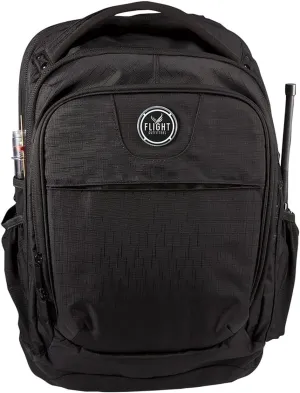 Flight Outfitters Aviator Pro Spacious Durable Comfortable Padded Carry On Travel Backpack with Multiple Pockets for Men & Women, Black