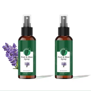 Foot Santizer Spray With Lavender Extract,Peppermint Oil,FootCareSpray,RemoveFootOdor,FootAndShoeSpray For Repair Dry And Cracked Skin,Foot Antiperspirant Spray,Moisturizes,Refreshing