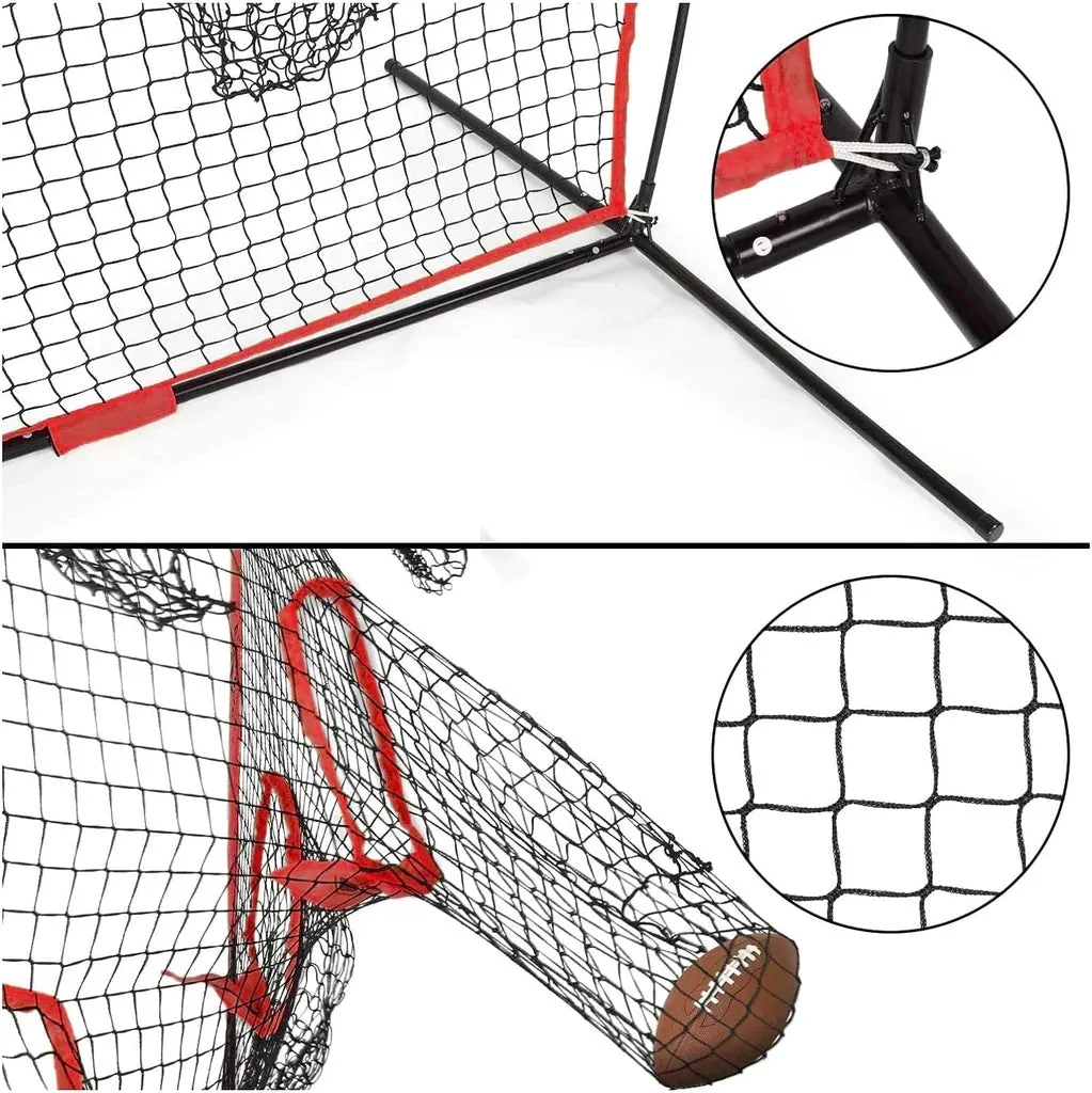 Football Trainer Throwing Net