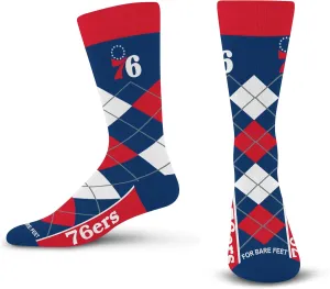 For Bare Feet Men's NBA Argyle Remix Dress Sock