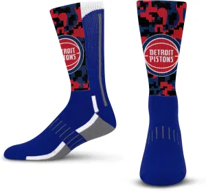 For Bare Feet Men's NBA Digi Mashup Crew Sock Large