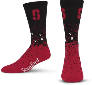 For Bare Feet Men's Spray Zone Crew Sock NCAA