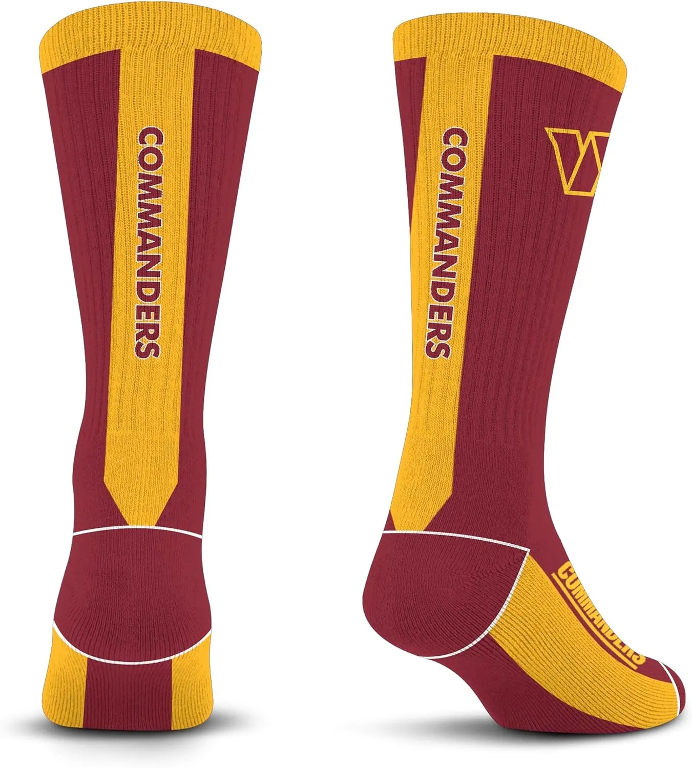 For Bare Feet MVP Crew Sock NFL Large