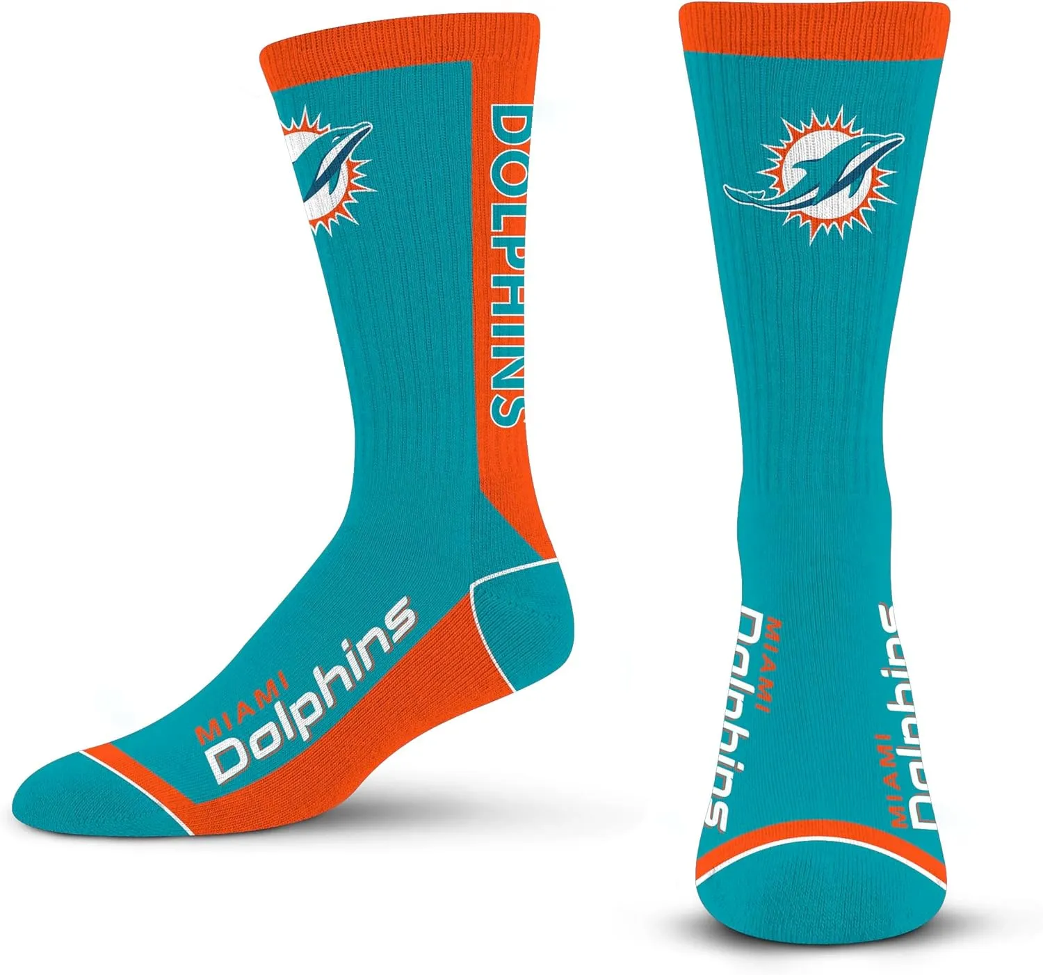 For Bare Feet MVP Crew Sock NFL Large