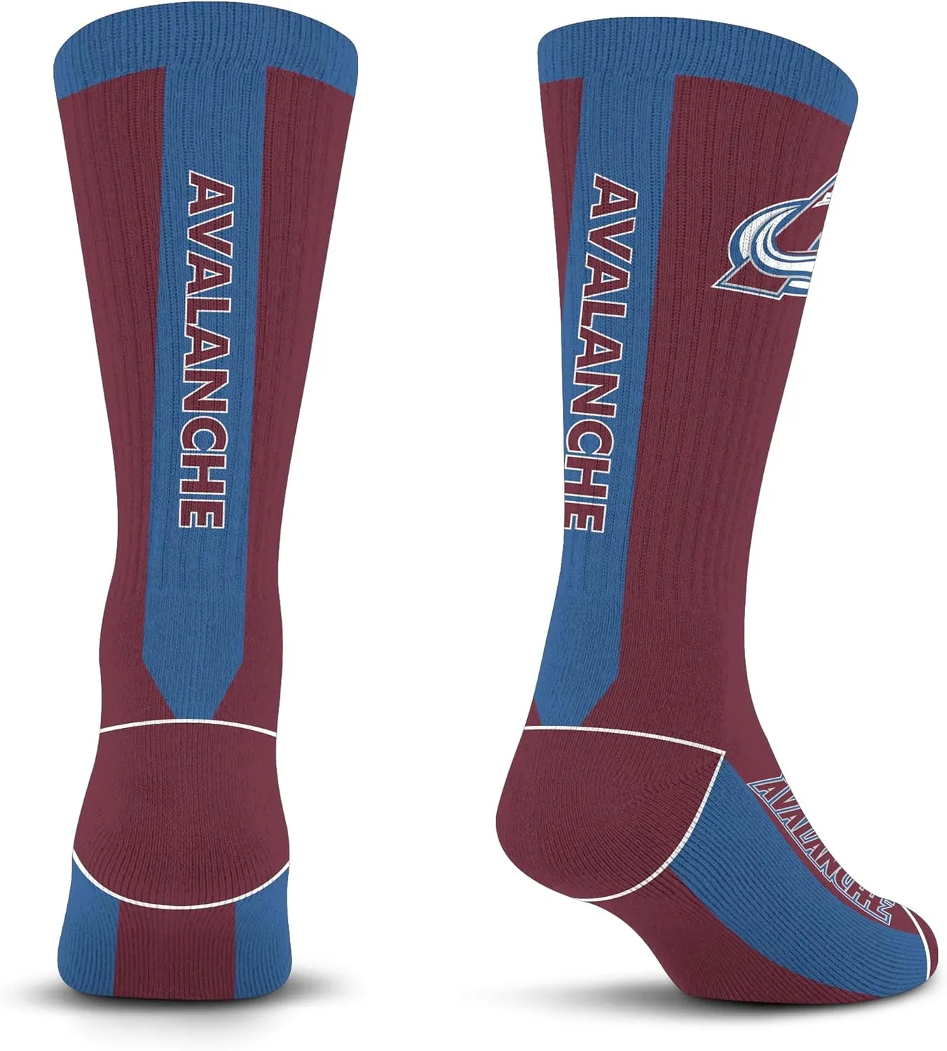 For Bare Feet MVP Crew Sock NHL Large