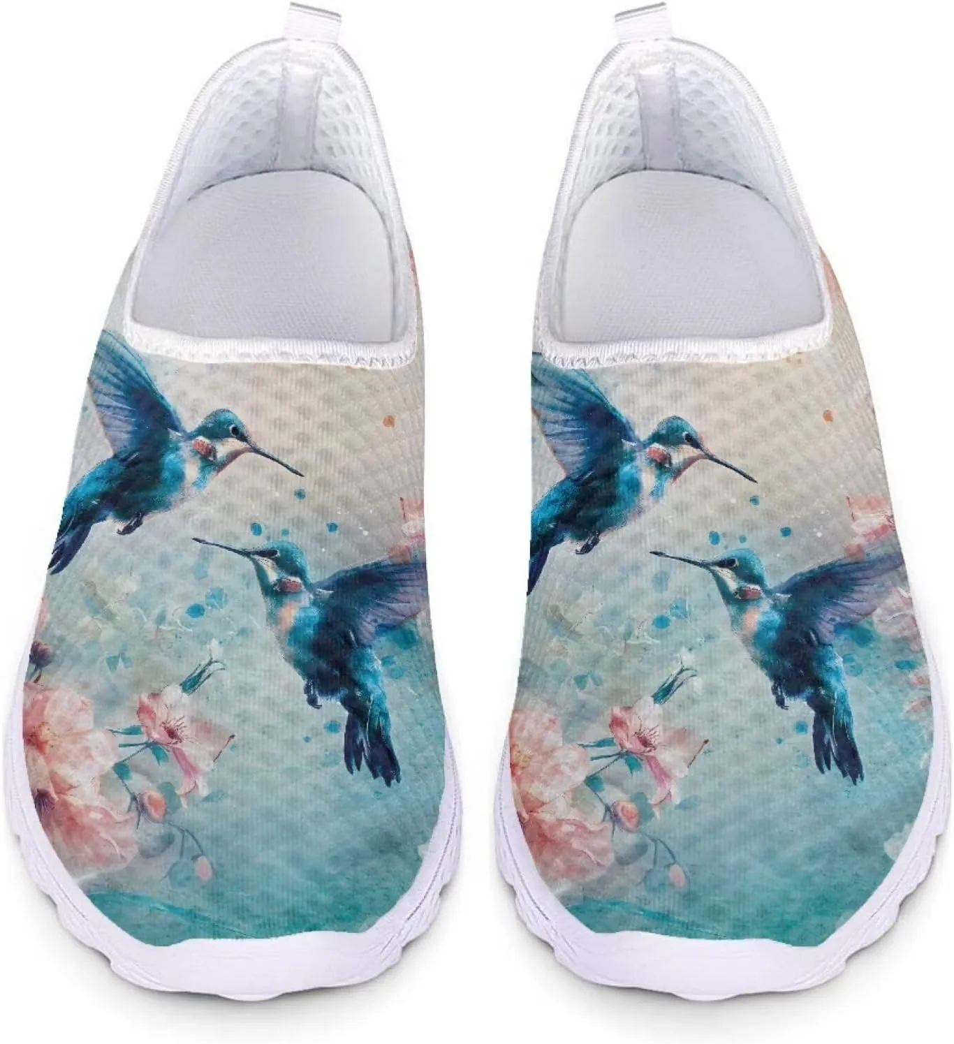Forchrinse Black Dachshund Flower Unisex Walking Shoes Soft Slip on Sneakers for Women Men Lightweight Breathable