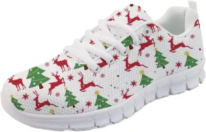 Forchrinse Cute Jean Cat with Green Eyes Women's Walking Running Shoes Slip on Easy Sneaker Sports Causal Athletic Shoes