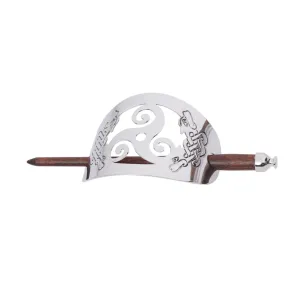 FRCOLOR Vintage Wooden Hair Clips and Hair Sticks - Round Hair Clip, Hair Pin, Hair Slide, and Hair Sticks for Men and Women