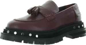 Free People Teagan Tassel Loafers for Women - Sleek Leather Upper - Lugged Platform Sole - Synthetic Outsole