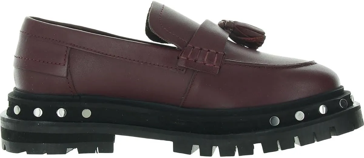 Free People Teagan Tassel Loafers for Women - Sleek Leather Upper - Lugged Platform Sole - Synthetic Outsole