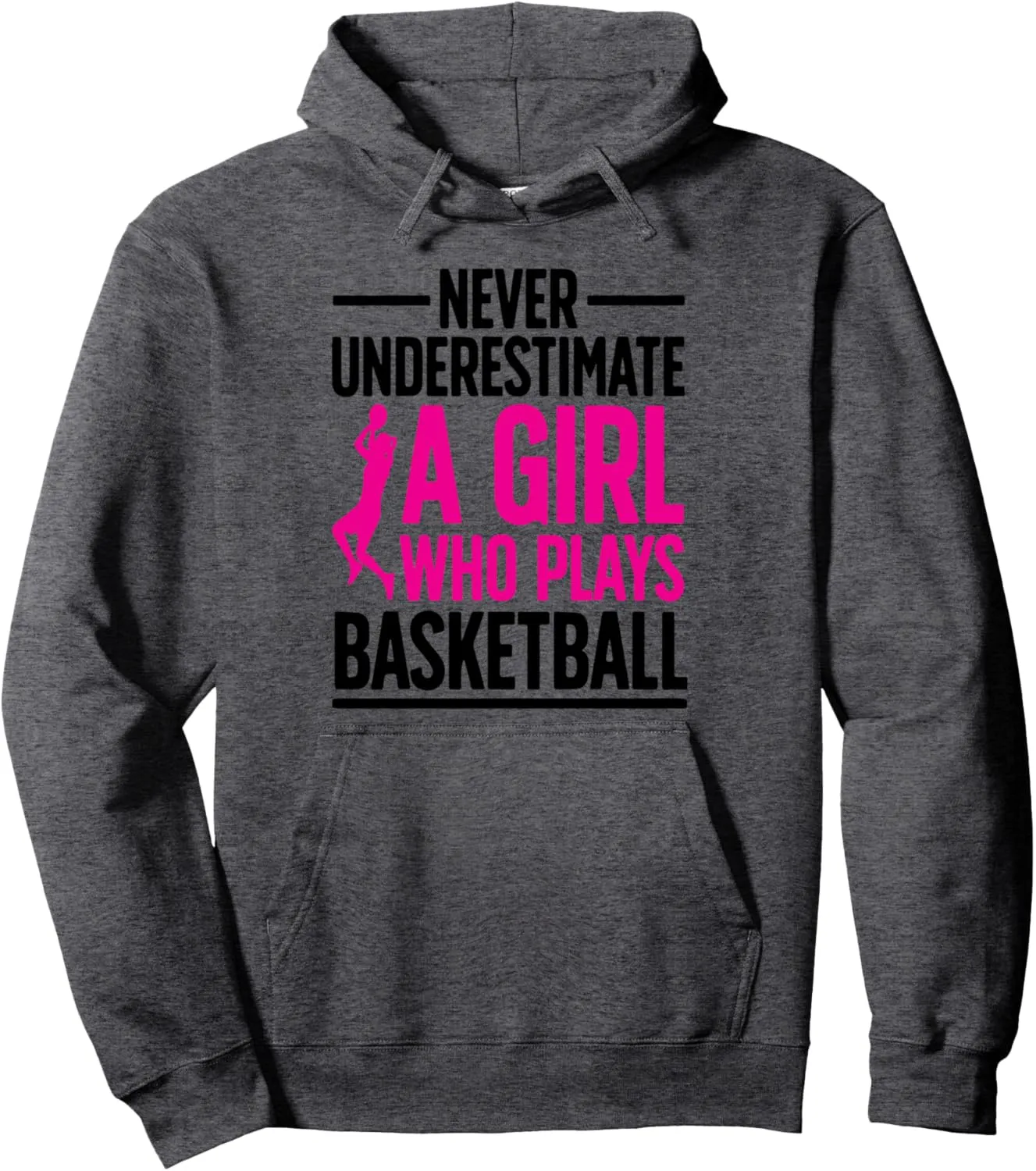 Funny Basketball Art For Girls Youth Teens Basketball Player Pullover Hoodie