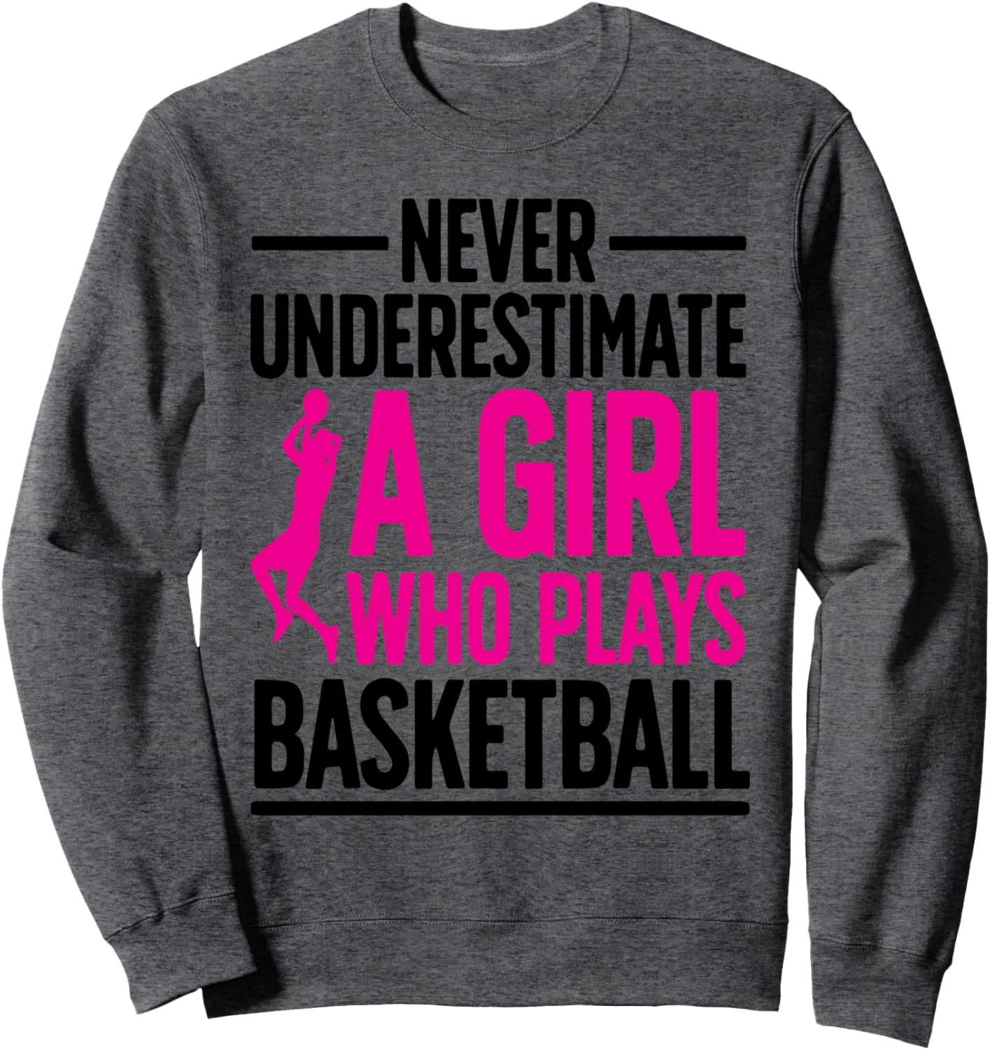 Funny Basketball Art For Girls Youth Teens Basketball Player Sweatshirt