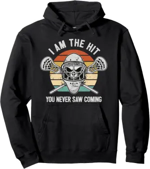 Funny Lacrosse Saying Player Team Trainer Lacrosse Stick Pullover Hoodie