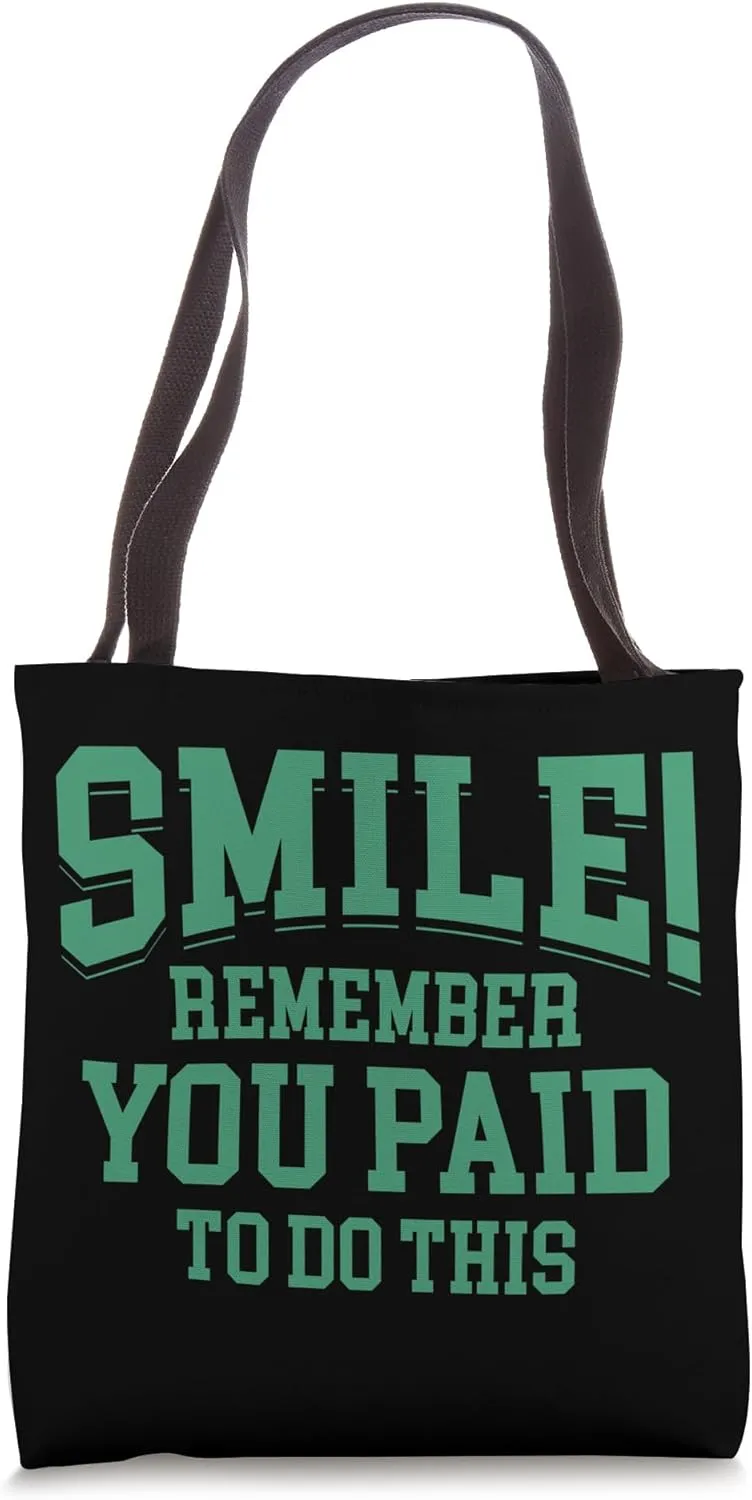 Funny Marathon Triathlon Spectator Sign Sports Lovers Outfit Tote Bag