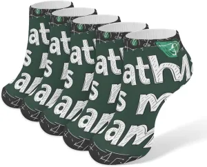 Funny Math Graphic Ankle No Show Socks Soft Loafer Socks Low Cut Non Slip Flat Sock 5 PC