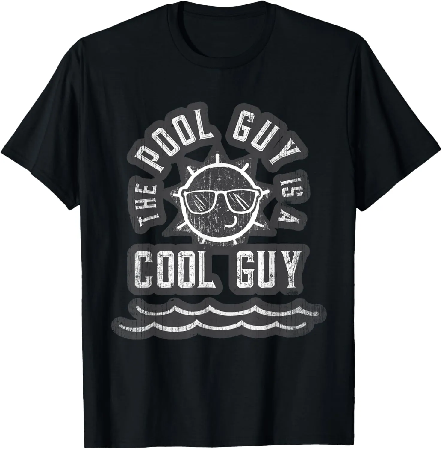 Funny THE POOL GUY Is a COOL Boy Cabana Summer Trip Crew T-Shirt
