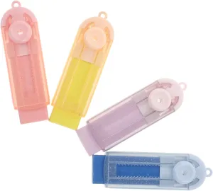 Gadpiparty 1set Retractable Erasers for Students Convenient Slide Mechanism School Exam Erasers and Light Lightweight and Easy to Carry 4pcs