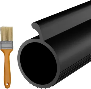 Garage Door Seal P Bulb – 16.5ft Flexible Weatherproof TPE Seal for Single-Channel Doors, Easy DIY Installation, Extreme Temperature Protection, Prevents Drafts, Noise Reduction, Saves Energy