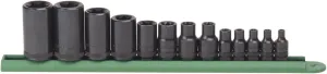 GEARWRENCH 13 Pc. 1/4", 3/8" & 1/2" Drive External Torx Socket Set - 80583