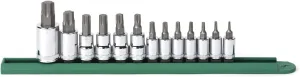 GEARWRENCH 13 Pc. 1/4", 3/8" & 1/2" Drive Torx Bit Socket Set - 80723