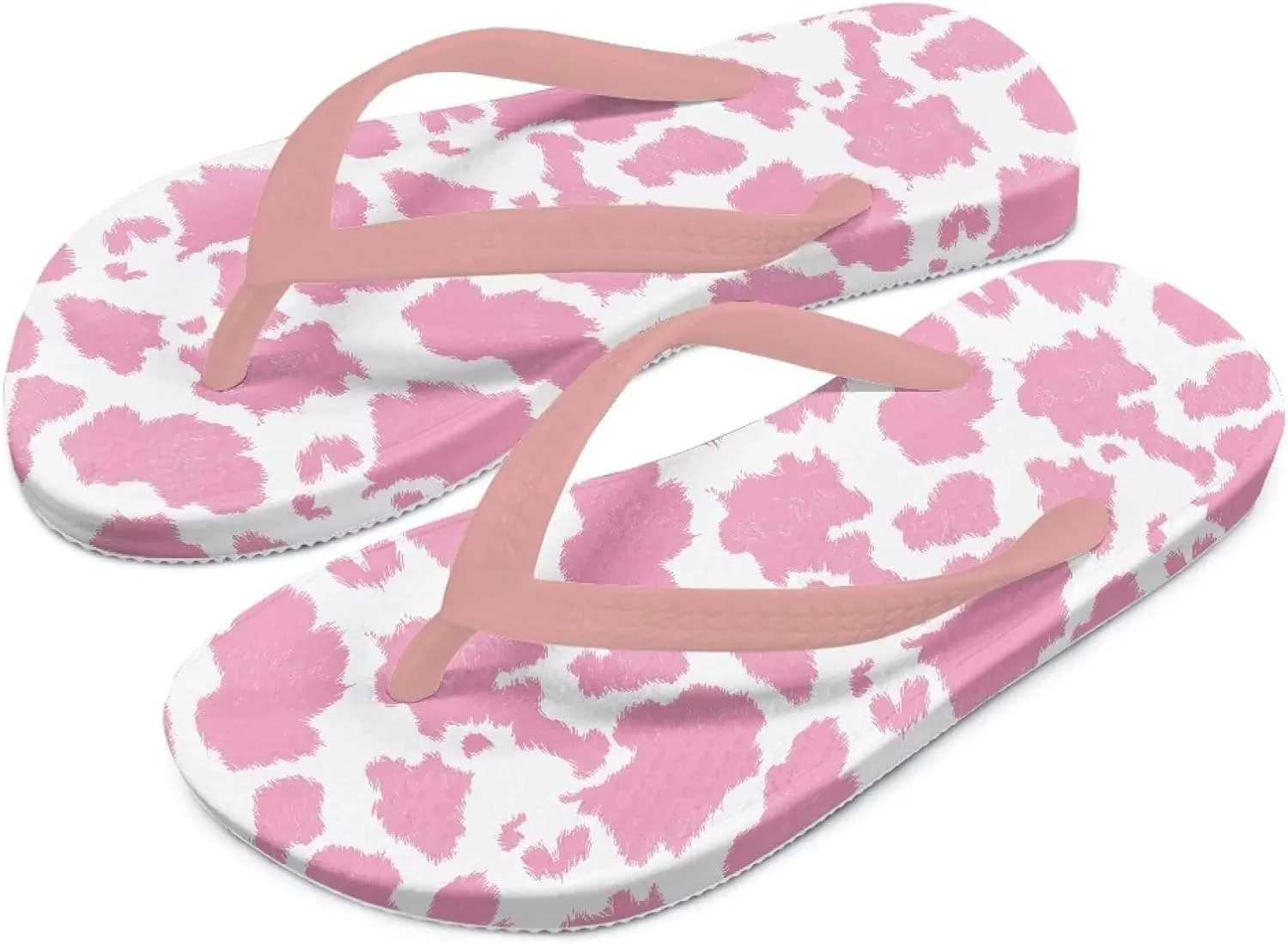 Girl's Flip Flops Kid's Non-Slip Sole Quick Drying Beach Slippers Slide Sandals Pink Straps