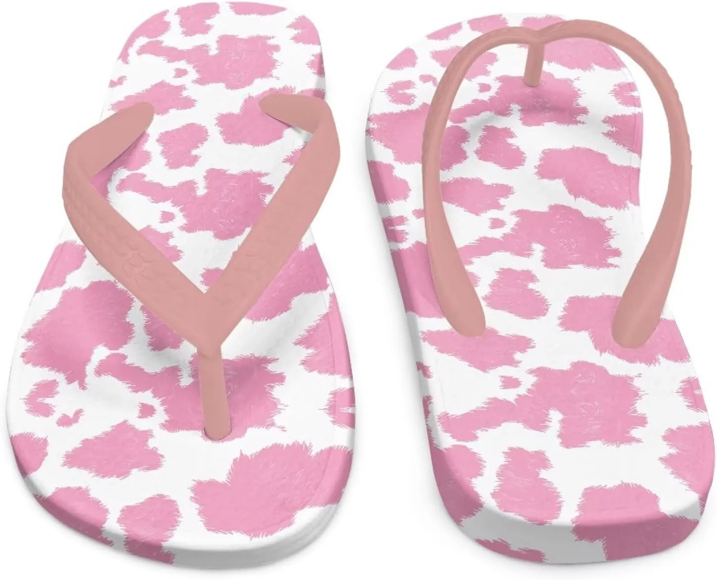 Girl's Flip Flops Kid's Non-Slip Sole Quick Drying Beach Slippers Slide Sandals Pink Straps