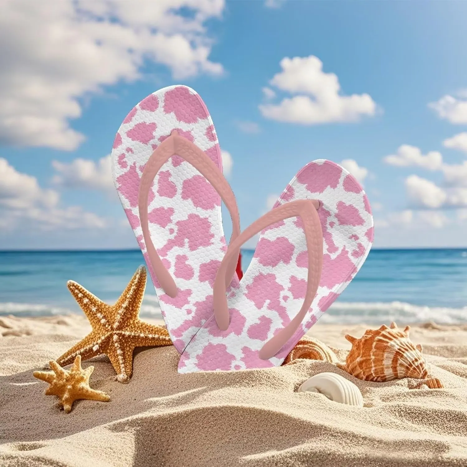 Girl's Flip Flops Kid's Non-Slip Sole Quick Drying Beach Slippers Slide Sandals Pink Straps