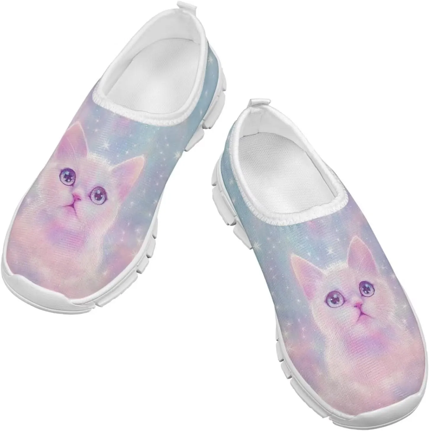 Girls Kids Slip On Sneakers Big Kids Casual Gym Tennis Shoes Soft Sole