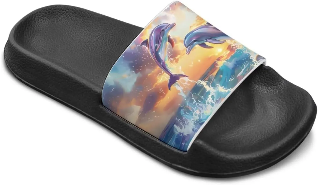 Girls Slides Cute Animal Pool Slides for Kids Summer Beach Shower Slide Sandals