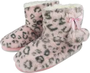 Girls/Kids Cute Slippers with Warm Plush Fleece Indoor Outdoor Slip-on Booties