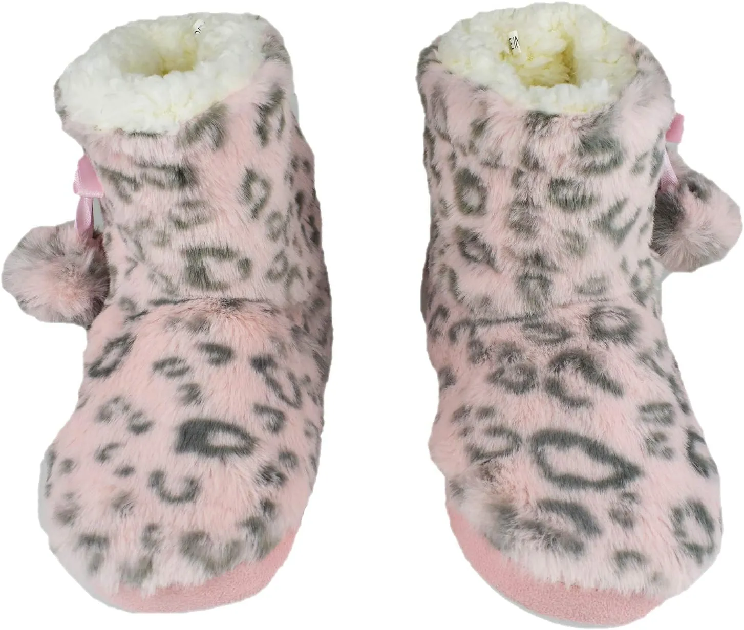 Girls/Kids Cute Slippers with Warm Plush Fleece Indoor Outdoor Slip-on Booties