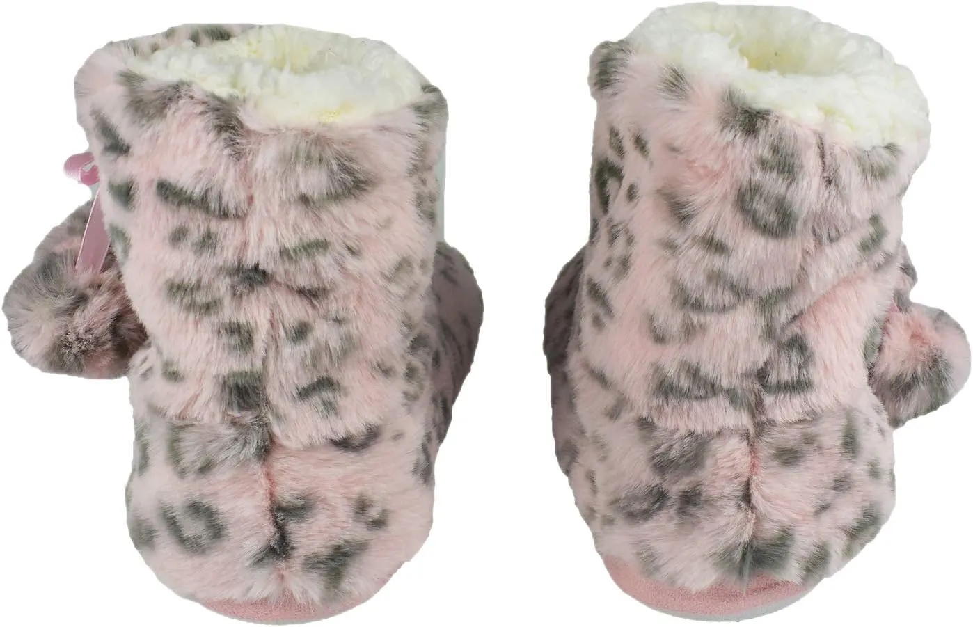 Girls/Kids Cute Slippers with Warm Plush Fleece Indoor Outdoor Slip-on Booties