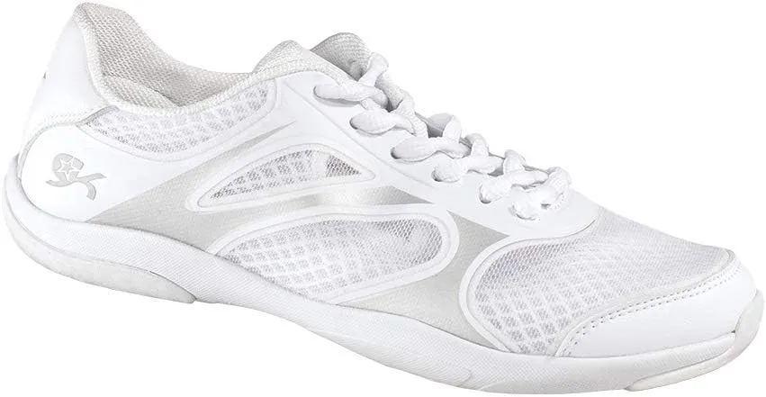 GK Spotlight Cheerleading Shoe - Girls White Cheer Shoes