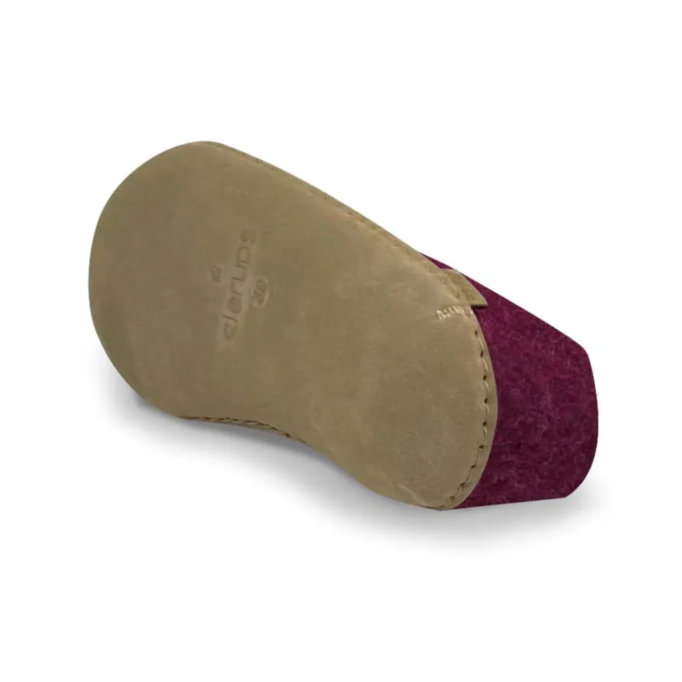 Glerups The Shoe Cranberry - Leather Sole