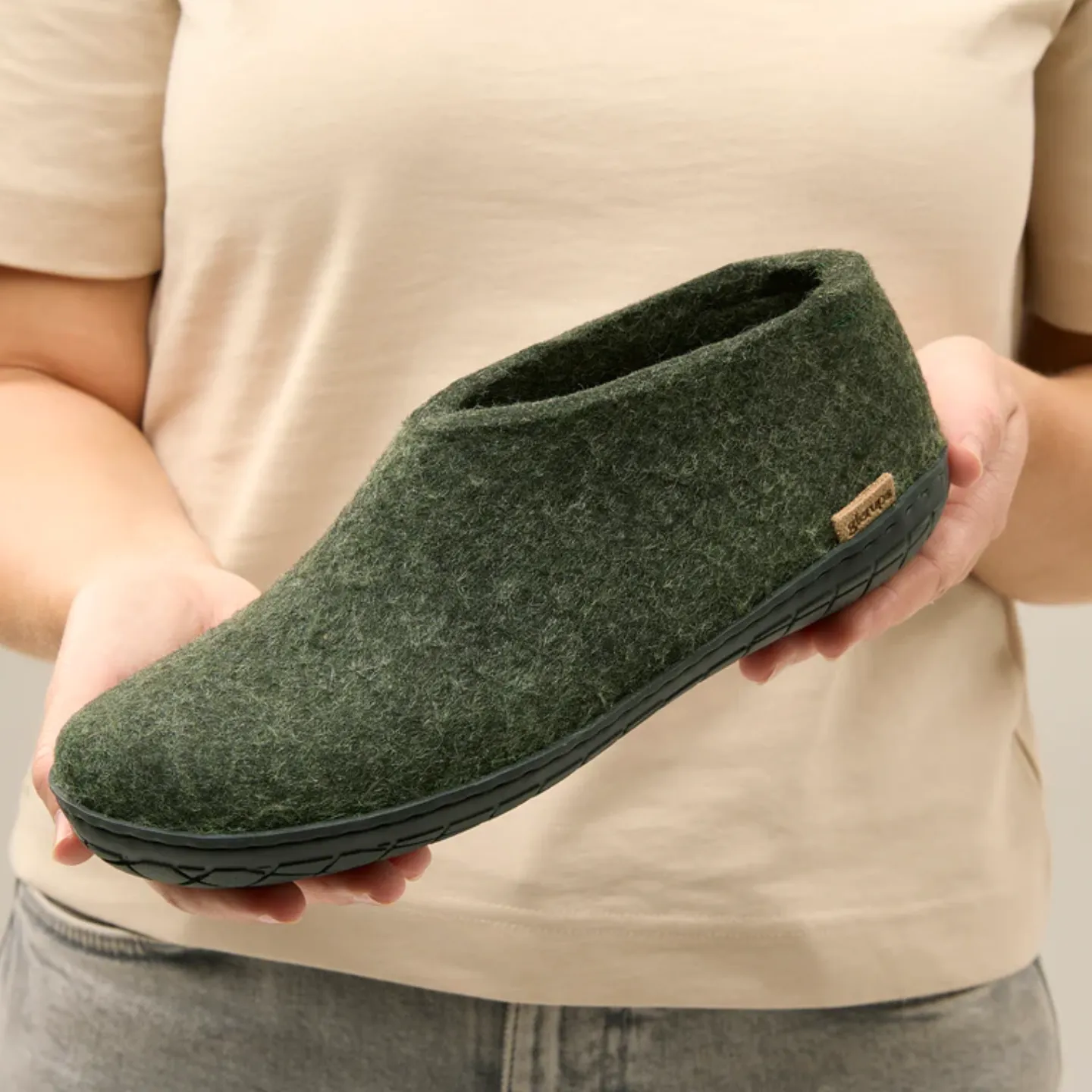 Glerups The Shoe Forest - Black Rubber Sole