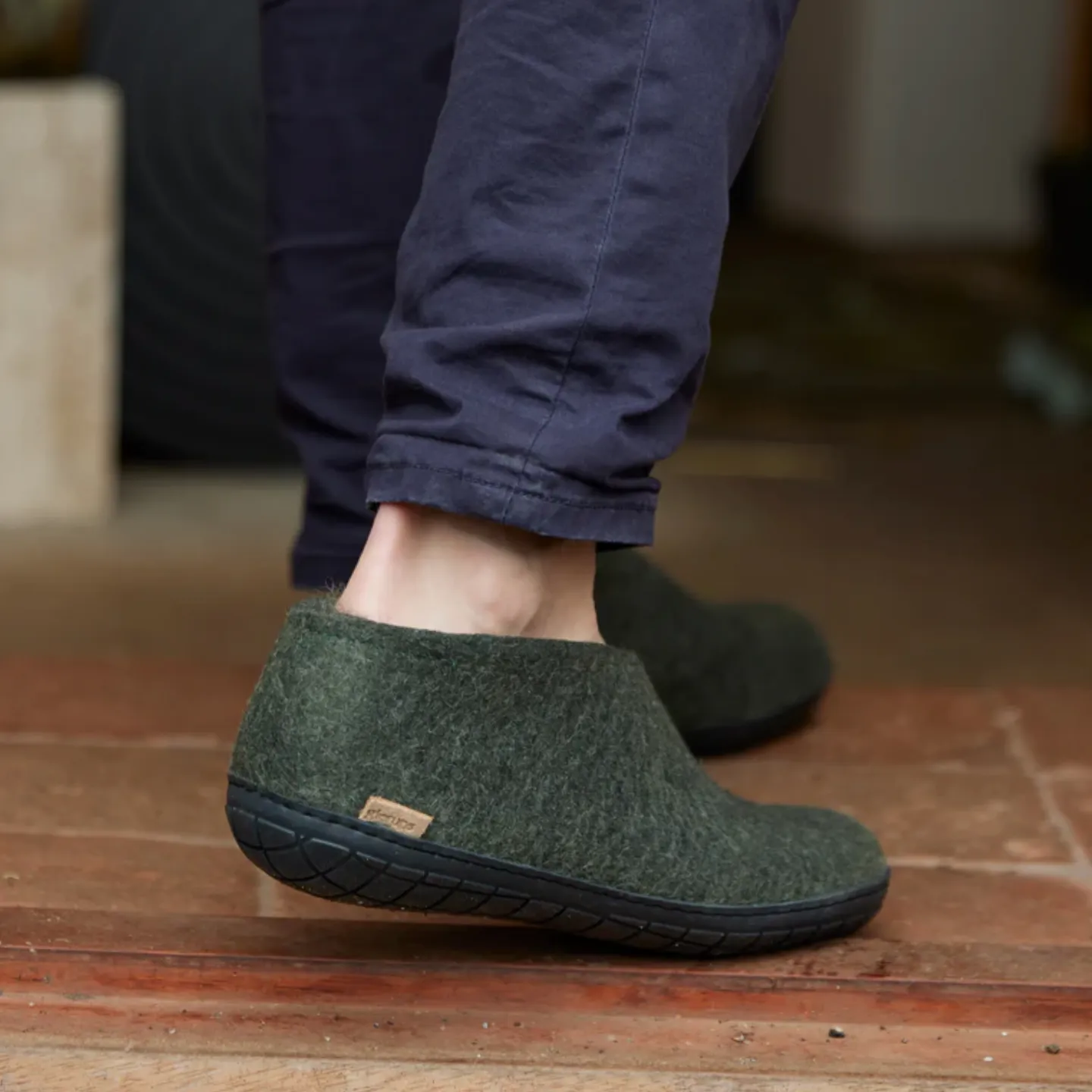 Glerups The Shoe Forest - Black Rubber Sole