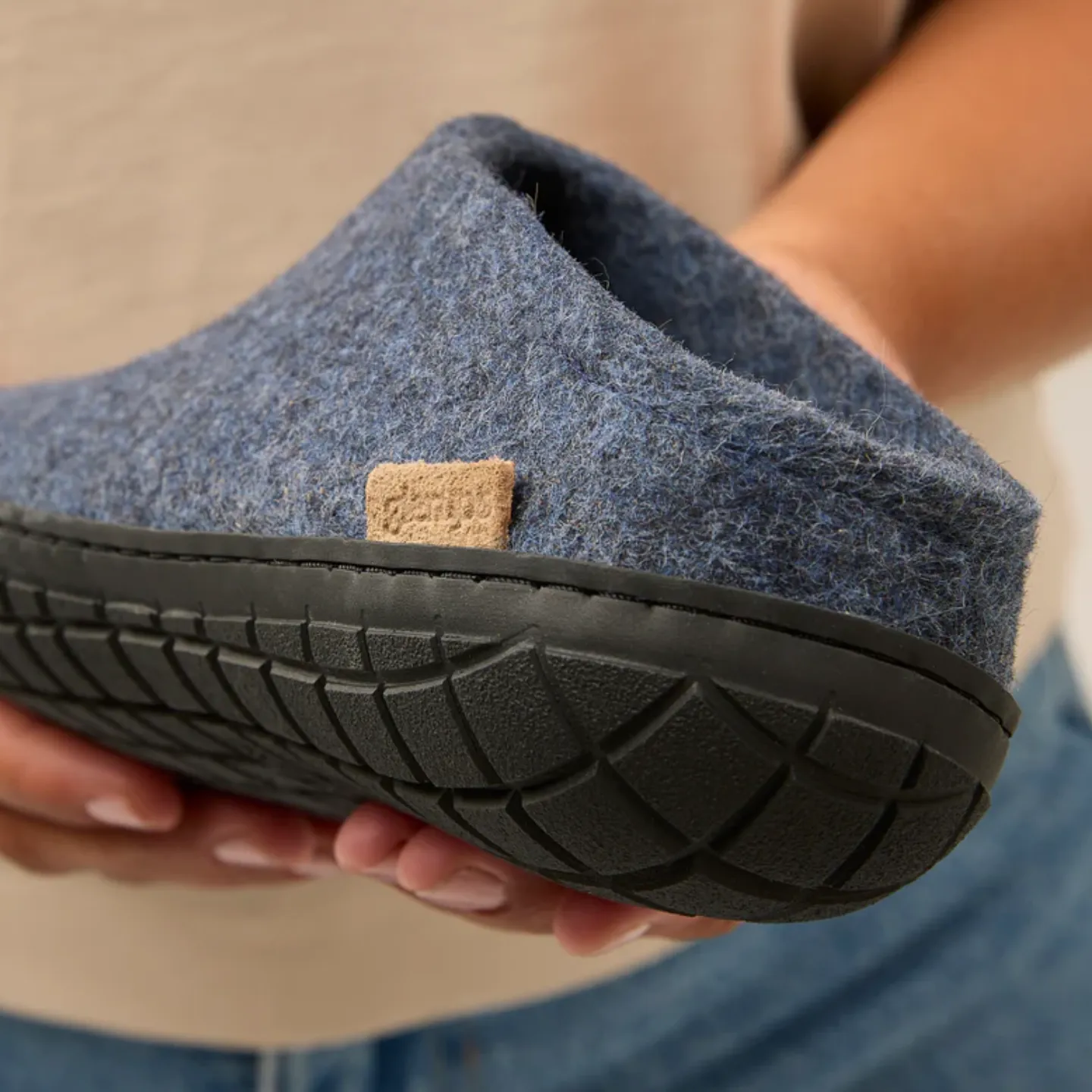 Glerups The Slip-On Denim - Black Rubber