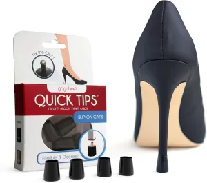 GoGoHeel Quick Tips - The Original High Heel Protector & Heel Repair Caps - 2 Pairs