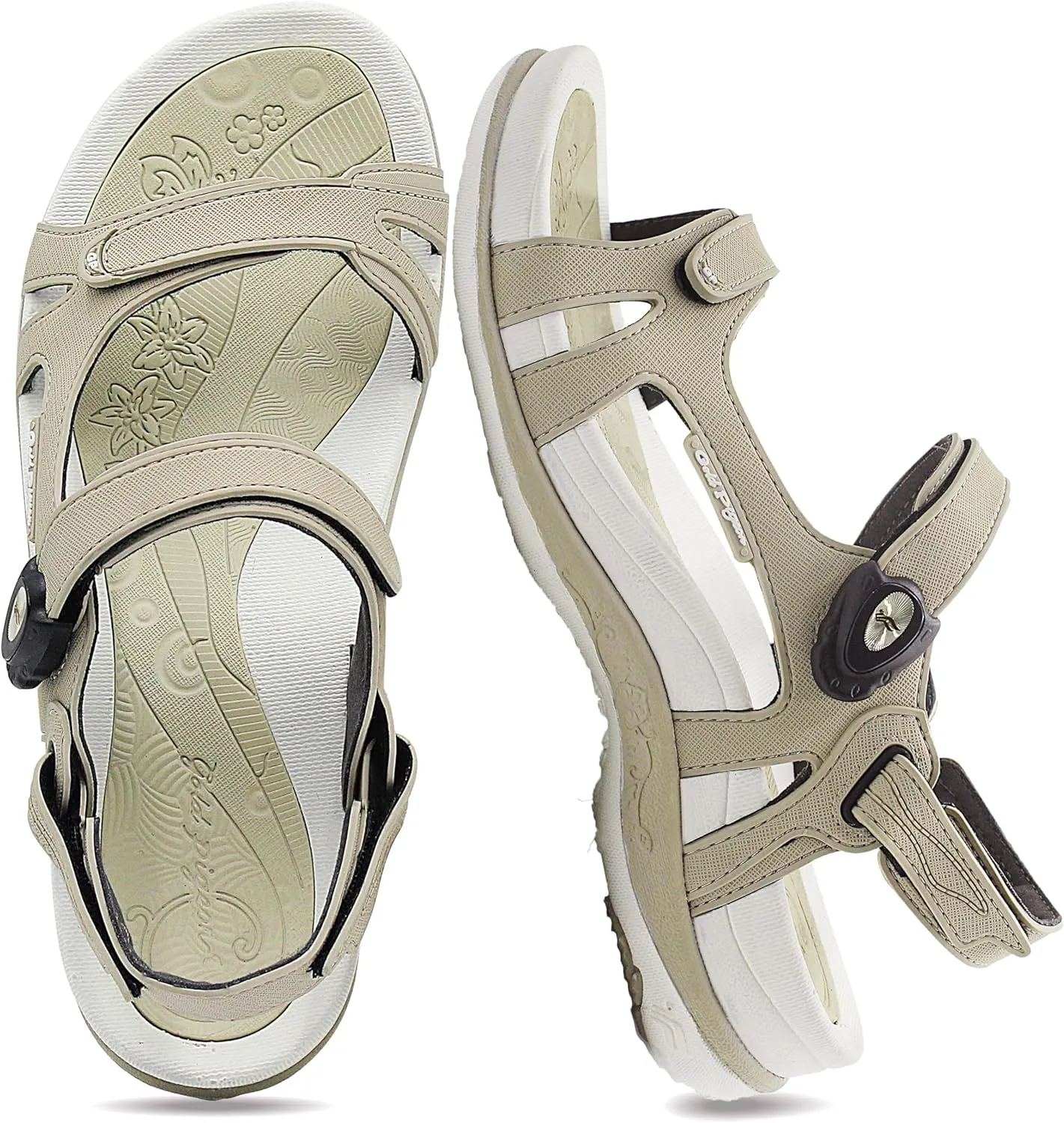 Gold Pigeon Shoes |SIGNATURE| Easy Snap Lock Comfort Ergonomic Walking Sandals for Women