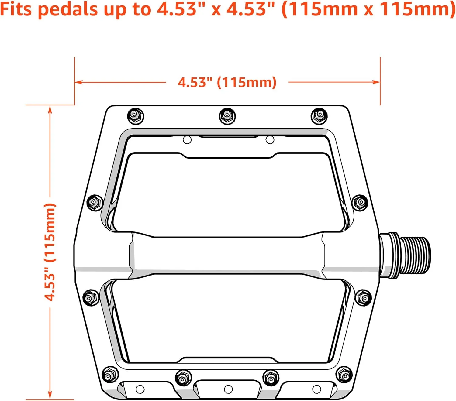 Granite Pita Bicycle Pedal Covers, Bike Pedal Covers for Bike Transport Protection, Against Damage and Scratche When in Storage and Transit, 3mm Thick Neoprene Pedal Covers