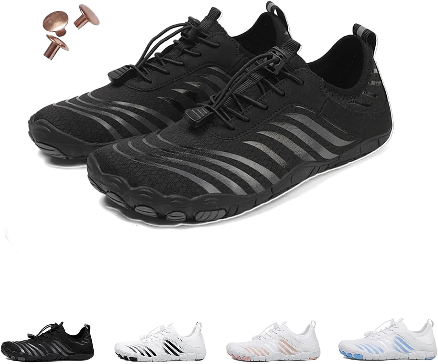 Grounding Shoes with Copper, Grounded Footwear for Women, Grounded Barefoot Shoes with Copper, for Women and Men Soft Comfortable