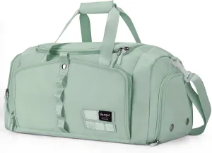 Gym Bag for Women with Shoe Compartment, 25L Right Capacity, Green