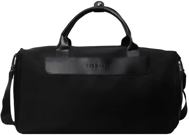 Gym Bag for Women with Shoe Compartment, Weekender Bag Travel Bag for Women, Dry-Wet Separation, Multifunctional Large Capacity and Premium Fabric (Black)