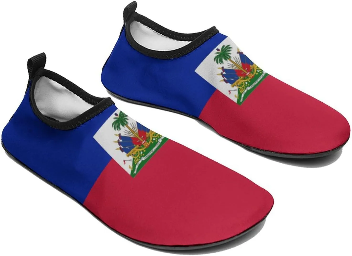 Haiti Flag Haitian Men Women Water Shoes Quick Dry Barefoot Shoe Beach Surfing Swim Pool Yoga Sock