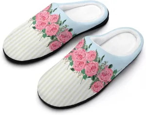 Halloween House Slippers For Woman Ladies Memory Foam Bedroom Slippers Indoor Outdoor Slip-On Shoes Soft Fall Slippers