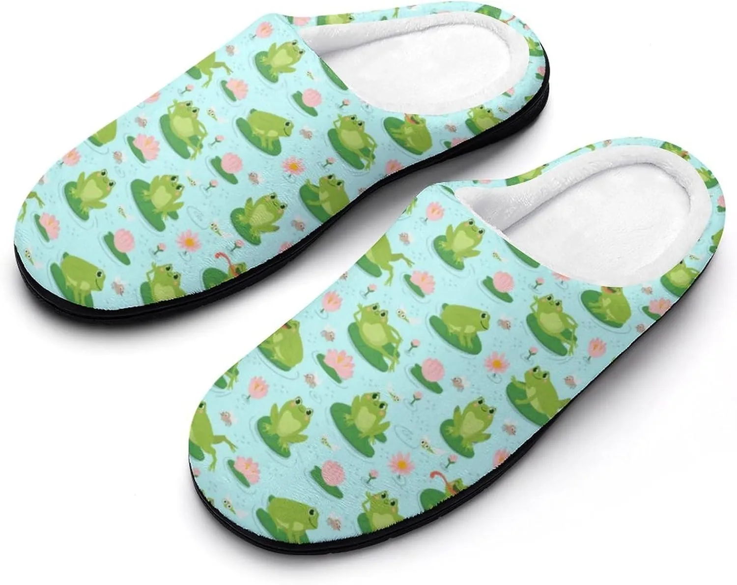 Halloween House Slippers For Woman Ladies Memory Foam Bedroom Slippers Indoor Outdoor Slip-On Shoes Soft Fall Slippers